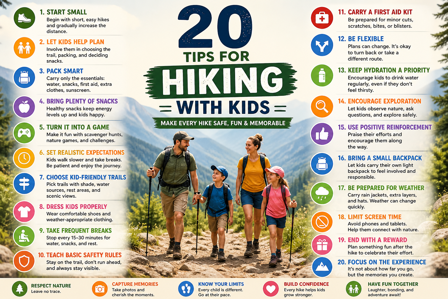 20 Tips for Hiking with Kids