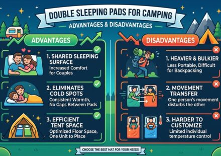 Double sleeping pads for camping advantages and disadvantages