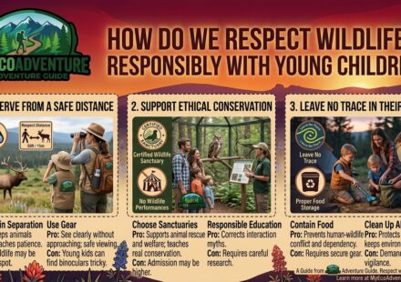 How do we respect wildlife responsibly with young children