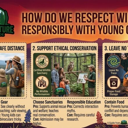 How do we respect wildlife responsibly with young children