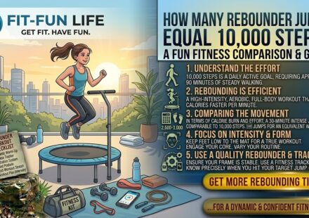 How many rebounder jumps equal 10000 steps