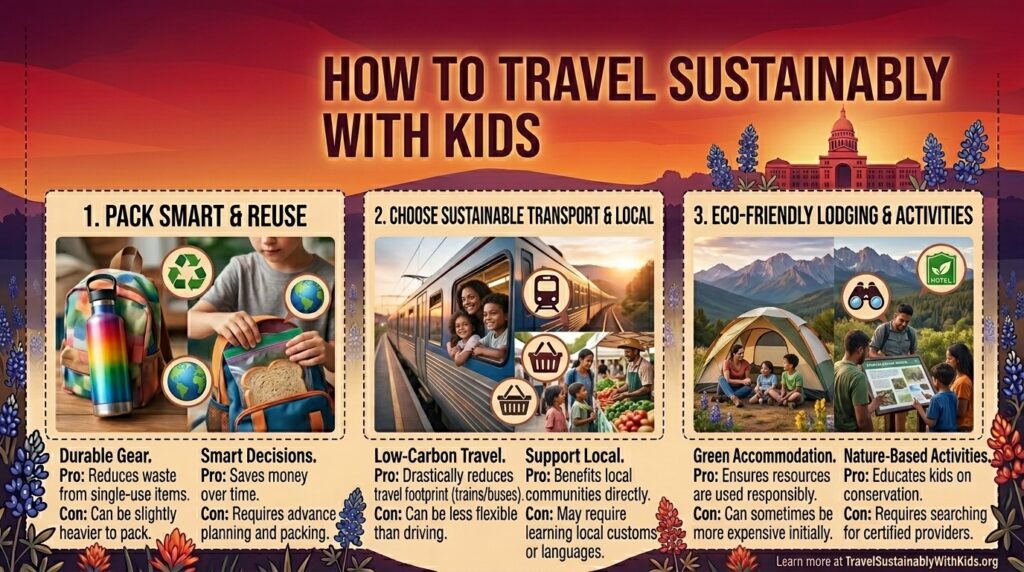 How to Travel Sustainably With Kids