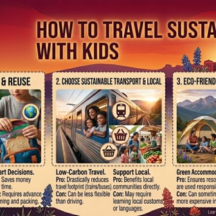 How to Travel Sustainably With Kids