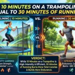 Is 10 minutes on a trampoline equal to 30 minutes of running
