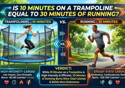 Is 10 minutes on a trampoline equal to 30 minutes of running