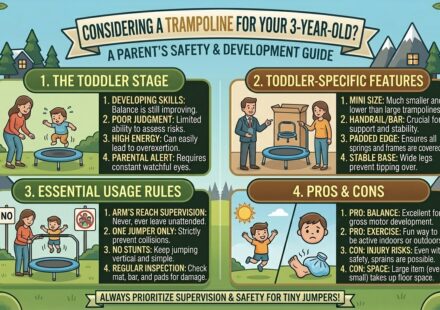 Is it okay for a 3 year old to have a trampoline