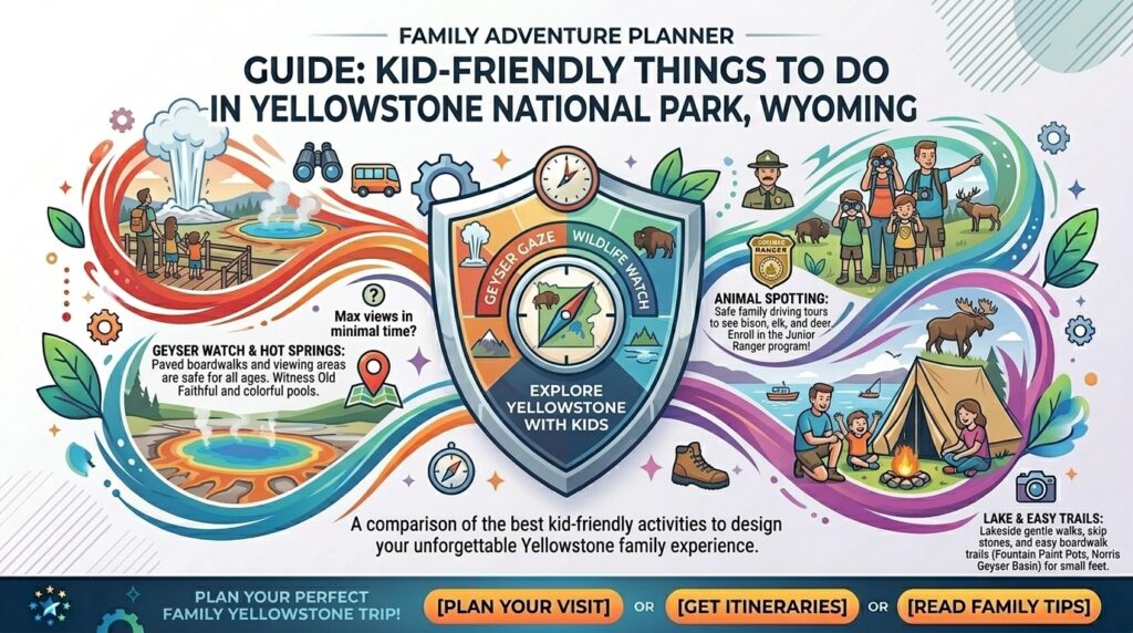 Kid friendly things to do in Yellowstone national park