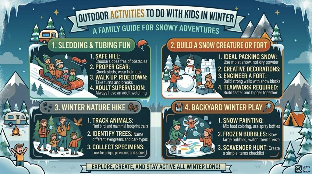 Outdoor activities to do with kids in winter