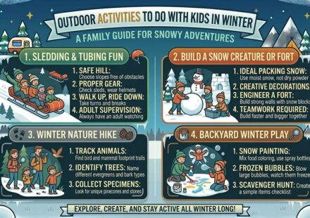 Outdoor activities to do with kids in winter