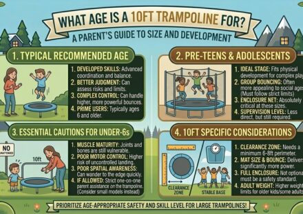 What age is a 10ft trampoline for
