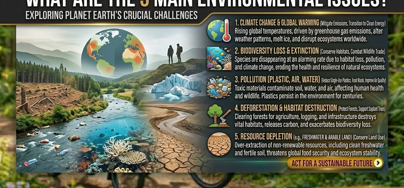 What are the 5 main environmental issues