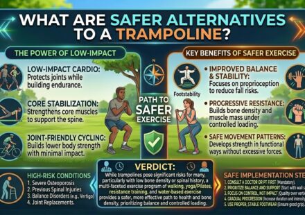 What is a safer alternative to a trampoline