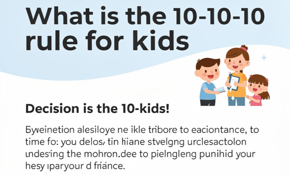 What is the 10-10-10 rule for kids