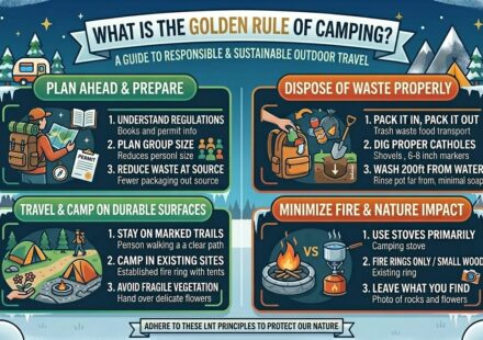 What is the golden rule of camping