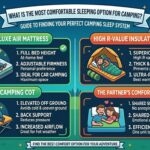 What is the most comfortable sleeping option for camping