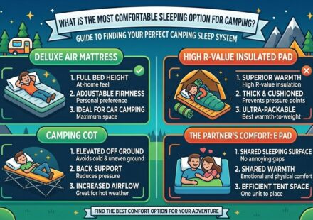 What is the most comfortable sleeping option for camping