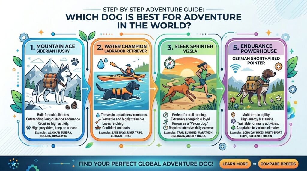 Which dog is best for adventure in the world