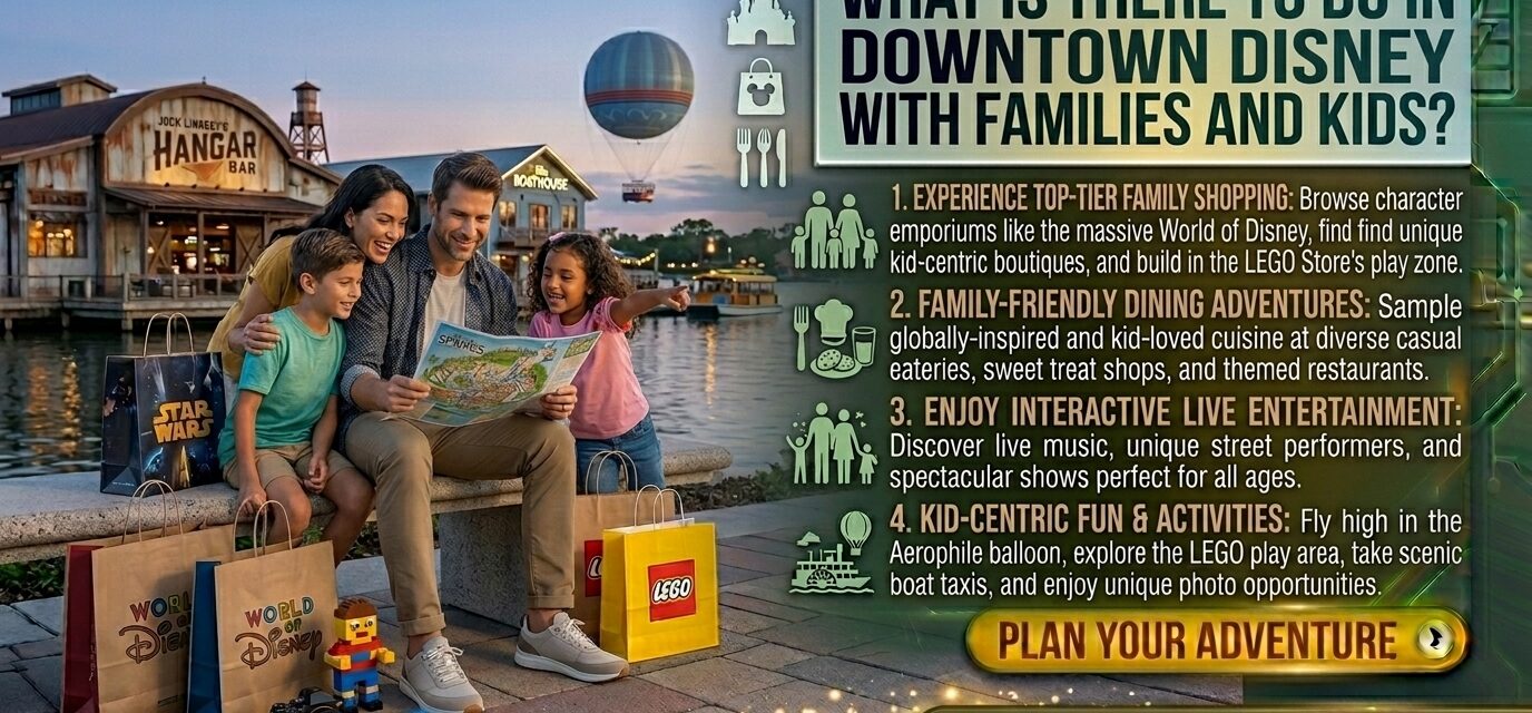What is there to do in downtown Disney with families and kids