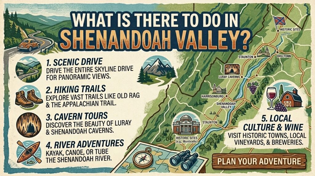 What is there to do in shenandoah valley