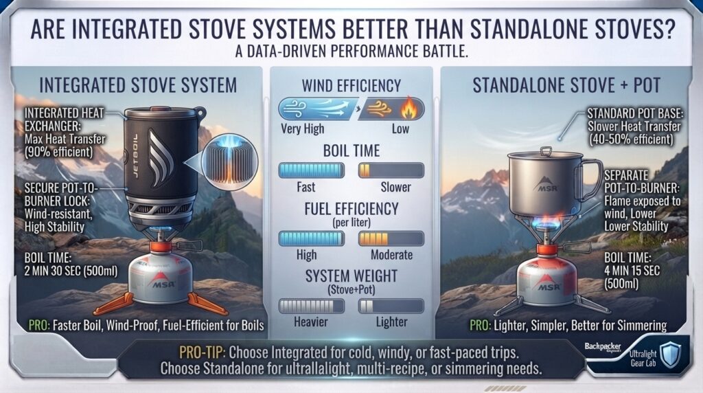 Are integrated stove systems better than standalone stoves