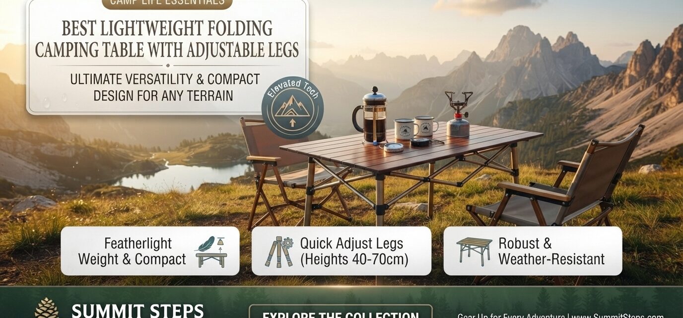 Best Lightweight Folding Camping Table with Adjustable Legs