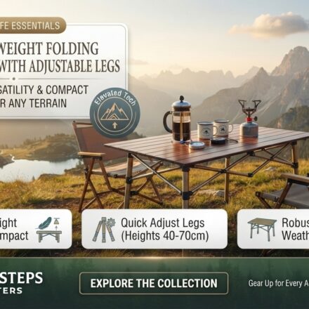 Best Lightweight Folding Camping Table with Adjustable Legs