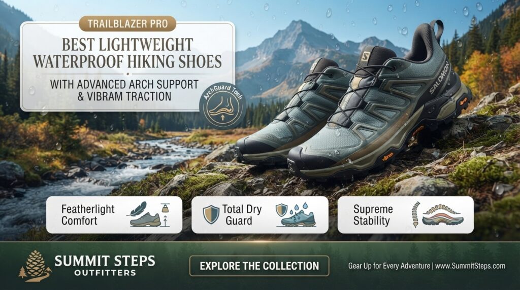 Best lightweight waterproof hiking shoes with arch support 