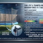 Can I put a trampoline next to a wooden fence if it has a safety net
