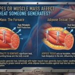 Do body types or muscle mass affect how much heat someone generates