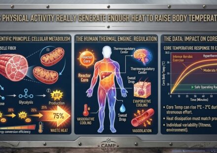 Does physical activity really generate enough heat for body temperature