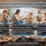 How can I foster Perspective Taking in my toddler when they struggle to understand why a sibling is upset