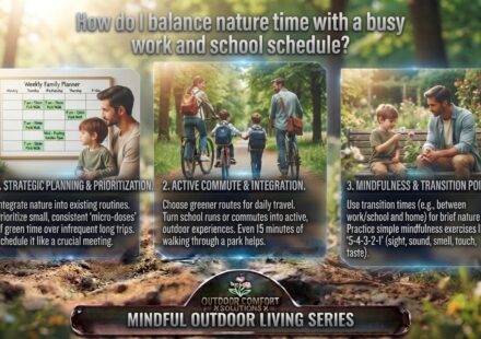 How do I balance nature time with a busy work and school schedule