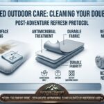 How do I clean a double sleeping pad after a dirty trip