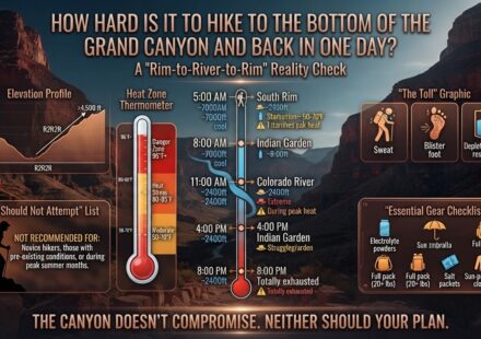 How hard is it to hike to the bottom of the Grand Canyon and back in one day
