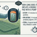 How long does it take to inflate a double backpacking pad with a pump sack