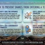 How to prevent snakes from entering a tent