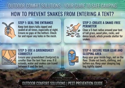 How to prevent snakes from entering a tent