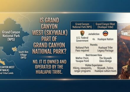 Is Grand Canyon West (Skywalk) part of Grand Canyon National Park