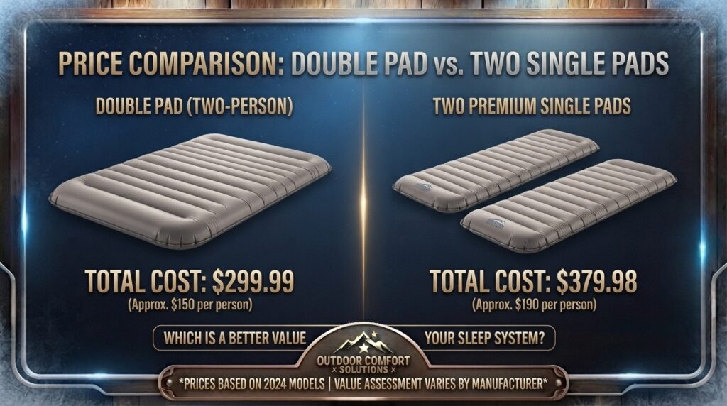 Is it cheaper to buy one double pad or two premium single pads