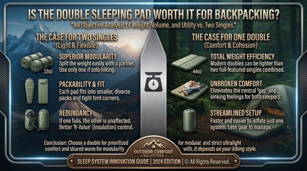 Is the Double sleeping pad worth it for backpacking