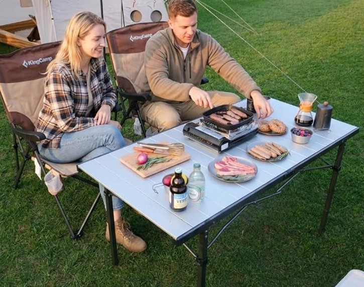 KingCamp Aluminum Roll-Up Table — Best Overall Performance & Value