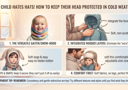 My child hates wearing hats and always pulls them off. How can I keep their head protected
