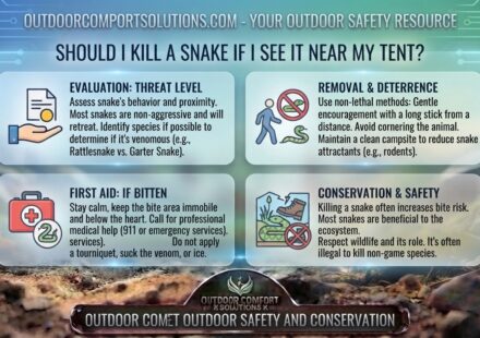 Should I kill a snake if I see it near my tent