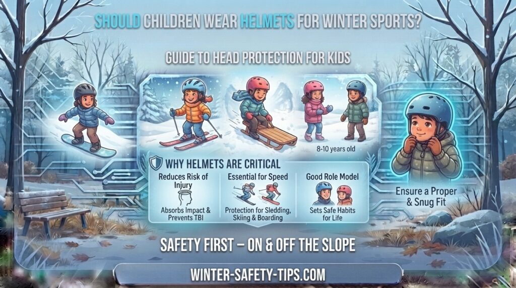 Should children wear helmets for winter sports