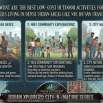 What are the best low-cost outdoor activities for families living in dense urban areas like NYC or San Francisco