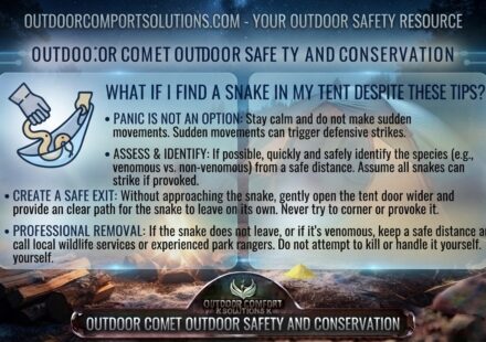 What if I find a snake in my tent despite these tips