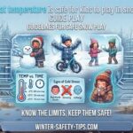 What temperature is safe for kids to play in snow