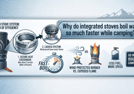 Why do integrated stoves boil water so much faster