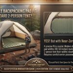 Will a double backpacking pad fit inside a standard 2-person tent