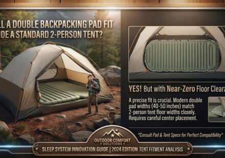 Will a double backpacking pad fit inside a standard 2-person tent